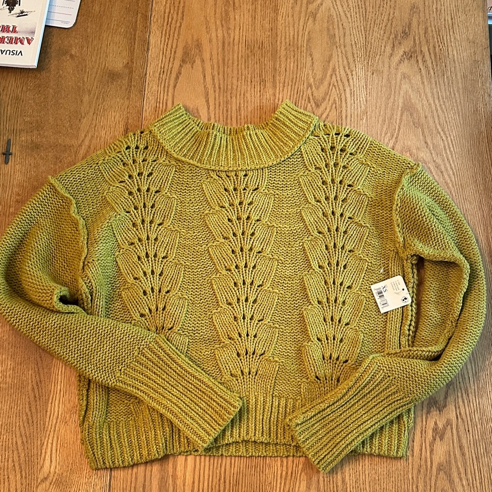 Free People untold gold Knit Sweater